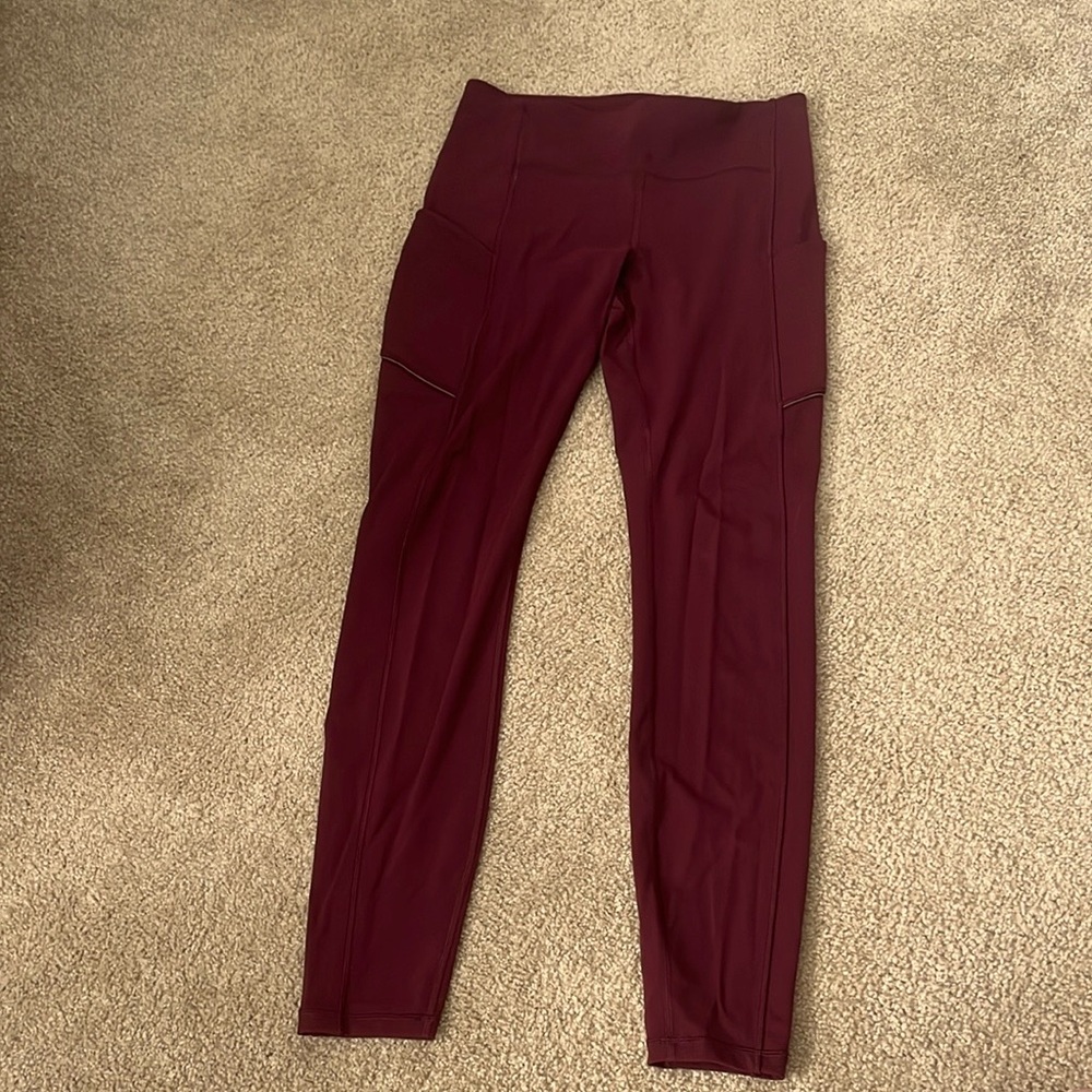 lululemon athletica Burgundy Leggings
